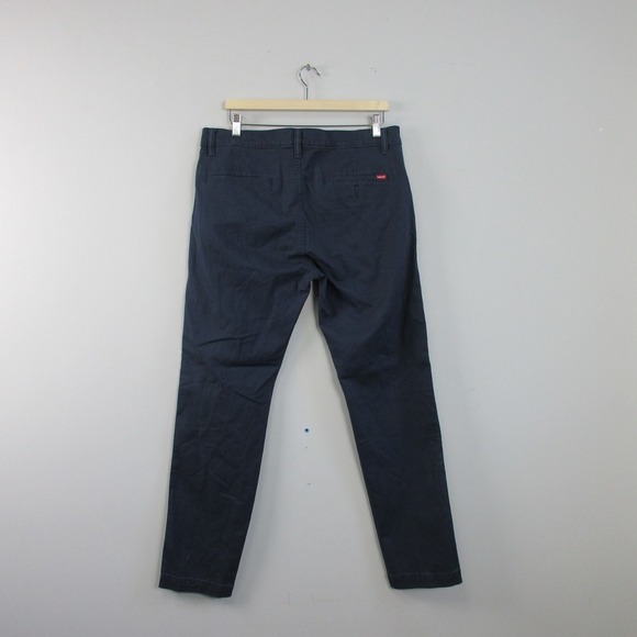 Levi's XX Chino Standard Taper Men's Pants 34 x 32 Blue Cotton Blend Stretch 518 - Picture 2 of 13
